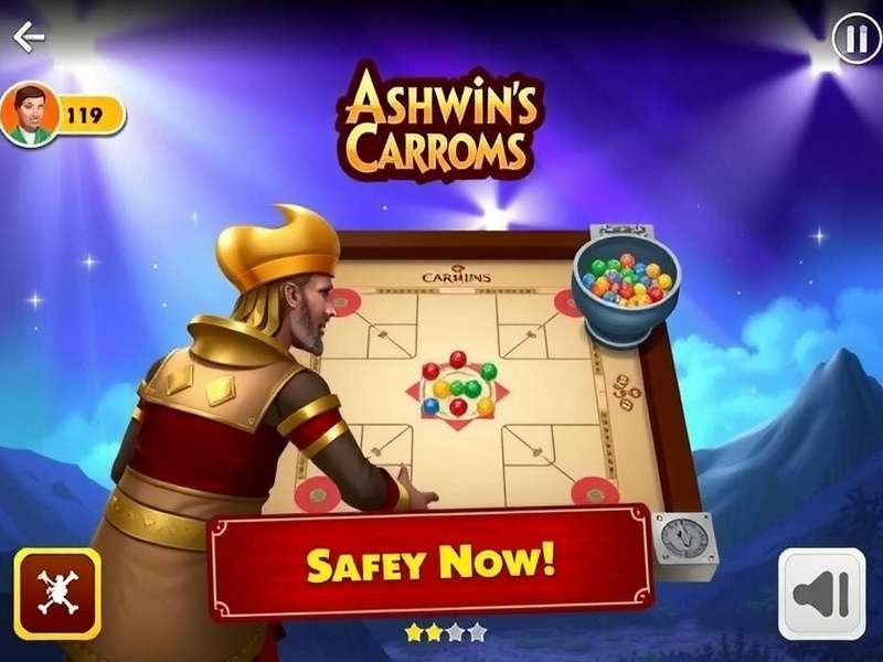 Ashwin S Carrom Kings Download Screen